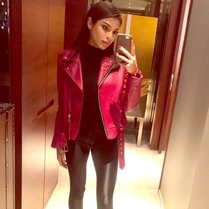 Zara Red Motor Jacket